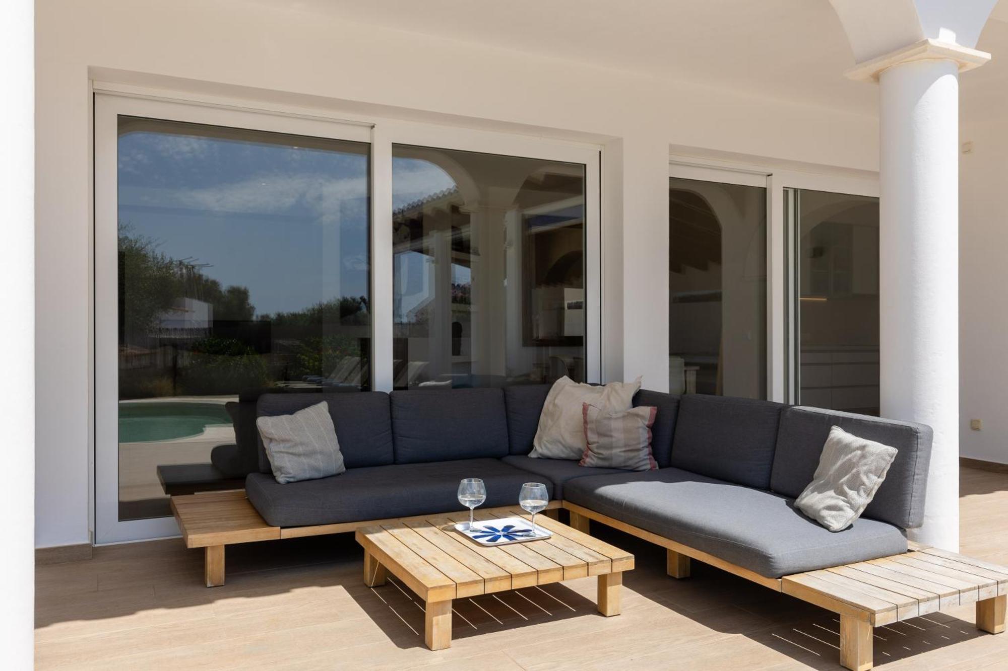 Villa Maravilla With Heatable Pool Rooftopbar With Sea Views And Range Rover Binibeca Eksteriør bilde