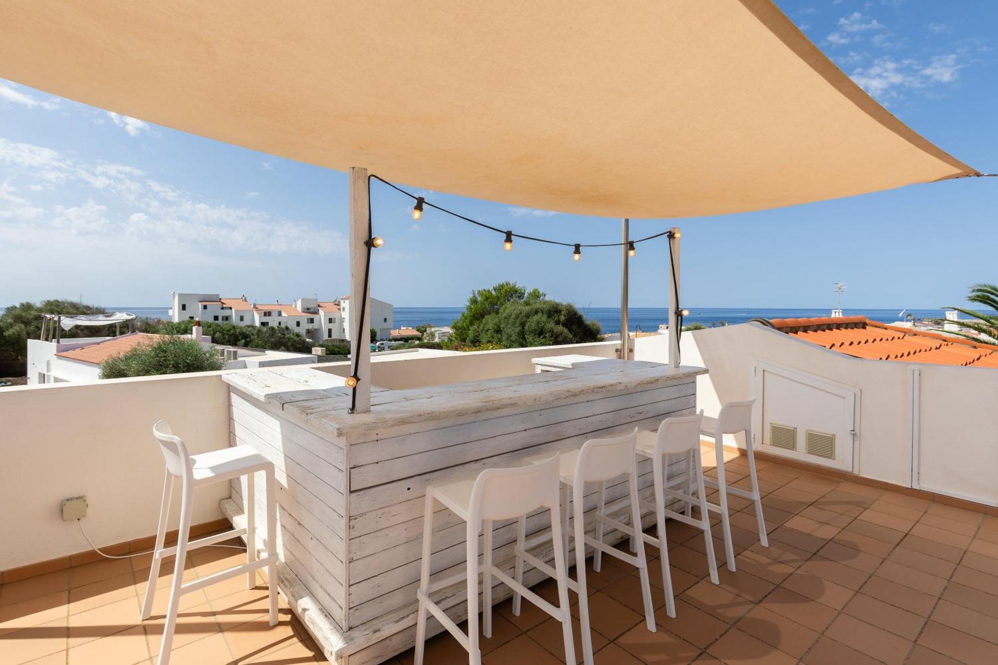 Villa Maravilla With Heatable Pool Rooftopbar With Sea Views And Range Rover Binibeca Eksteriør bilde